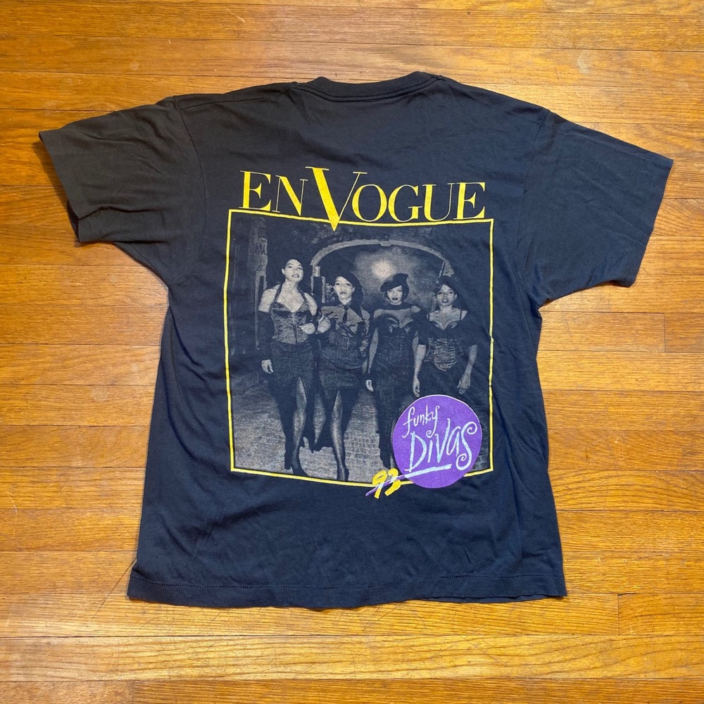 Vintage 1993 Luther Vandross En Vogue Tour Shirt RNB Mens Large Screen Stars - Picture 5 of 8